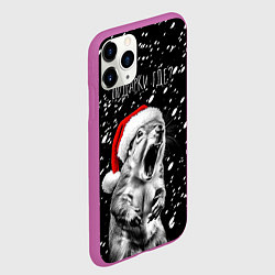 Чехол iPhone 11 Pro матовый Белка в гневе - где подарки, цвет: 3D-фиолетовый — фото 2