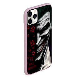 Чехол iPhone 11 Pro матовый Joker in the dark, цвет: 3D-розовый — фото 2