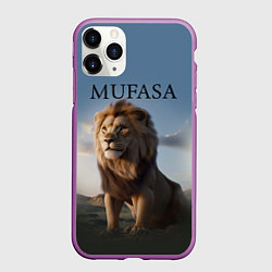 Чехол iPhone 11 Pro матовый Лев Муфаса, цвет: 3D-фиолетовый