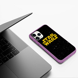 Чехол iPhone 11 Pro матовый Star wars, цвет: 3D-фиолетовый — фото 2