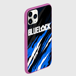 Чехол iPhone 11 Pro матовый Блюлок - синий языки, цвет: 3D-фиолетовый — фото 2