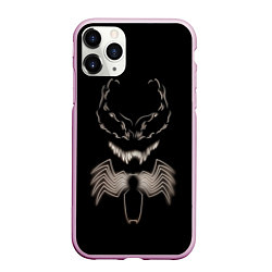 Чехол iPhone 11 Pro матовый Venom in the dark, цвет: 3D-розовый