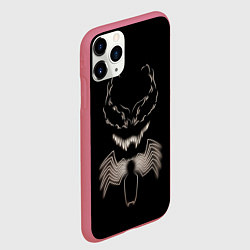 Чехол iPhone 11 Pro матовый Venom in the dark, цвет: 3D-малиновый — фото 2