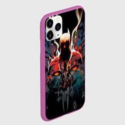 Чехол iPhone 11 Pro матовый Batman from hell, цвет: 3D-фиолетовый — фото 2