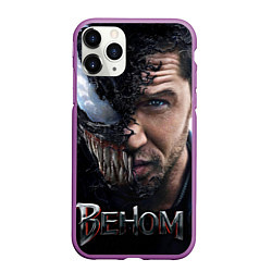 Чехол iPhone 11 Pro матовый Веном - Том Харди, цвет: 3D-фиолетовый