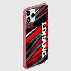 Чехол iPhone 11 Pro матовый Lixiang - агрессивный красный, цвет: 3D-малиновый — фото 2