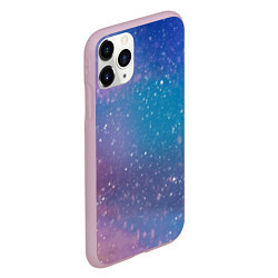 Чехол iPhone 11 Pro матовый Winter falls gradient, цвет: 3D-розовый — фото 2