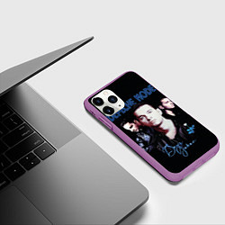 Чехол iPhone 11 Pro матовый Dave Gahan of Depeche Mode, цвет: 3D-фиолетовый — фото 2