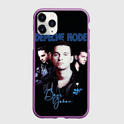 Чехол iPhone 11 Pro матовый Dave Gahan of Depeche Mode, цвет: 3D-фиолетовый