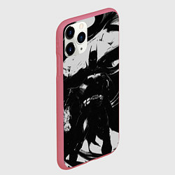 Чехол iPhone 11 Pro матовый Бэтмен - арт, цвет: 3D-малиновый — фото 2