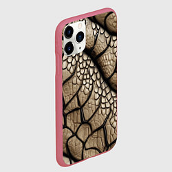 Чехол iPhone 11 Pro матовый Найди змею, цвет: 3D-малиновый — фото 2