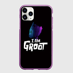 Чехол iPhone 11 Pro матовый Я есть Грут, цвет: 3D-фиолетовый