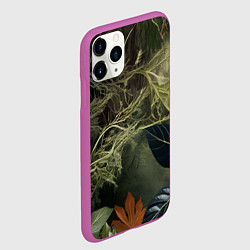 Чехол iPhone 11 Pro матовый На природе в растениях, цвет: 3D-фиолетовый — фото 2