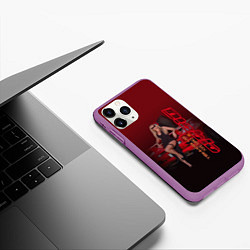 Чехол iPhone 11 Pro матовый Lamborghini Diablo, цвет: 3D-фиолетовый — фото 2