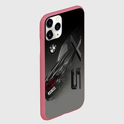 Чехол iPhone 11 Pro матовый X 5, цвет: 3D-малиновый — фото 2