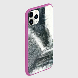 Чехол iPhone 11 Pro матовый Лестница и дверь - нейросеть, цвет: 3D-фиолетовый — фото 2