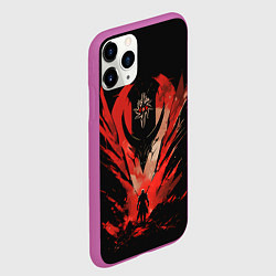 Чехол iPhone 11 Pro матовый Dragon age Inquisition art, цвет: 3D-фиолетовый — фото 2