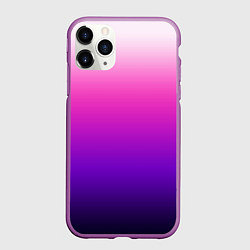 Чехол iPhone 11 Pro матовый Градиент Argon розово-фиолетовый, цвет: 3D-фиолетовый
