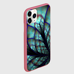 Чехол iPhone 11 Pro матовый Абстракция неон, цвет: 3D-малиновый — фото 2