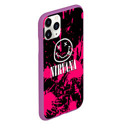 Чехол iPhone 11 Pro матовый Nirvana pink color, цвет: 3D-фиолетовый — фото 2