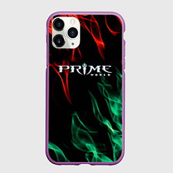 Чехол iPhone 11 Pro матовый Prima world flame, цвет: 3D-фиолетовый