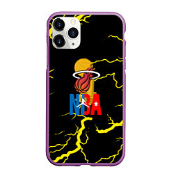 Чехол iPhone 11 Pro матовый NBA storm, цвет: 3D-фиолетовый