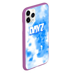 Чехол iPhone 11 Pro матовый Dayz зима, цвет: 3D-фиолетовый — фото 2