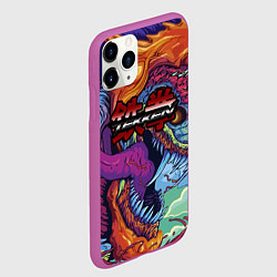 Чехол iPhone 11 Pro матовый Tekken hyper beast, цвет: 3D-фиолетовый — фото 2
