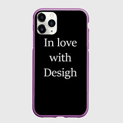 Чехол iPhone 11 Pro матовый In love with Design, цвет: 3D-фиолетовый