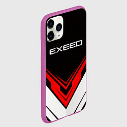 Чехол iPhone 11 Pro матовый Exeed - красный симметричный, цвет: 3D-фиолетовый — фото 2