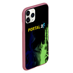 Чехол iPhone 11 Pro матовый Portal fire steel, цвет: 3D-малиновый — фото 2