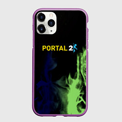 Чехол iPhone 11 Pro матовый Portal fire steel, цвет: 3D-фиолетовый