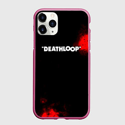 Чехол iPhone 11 Pro матовый Deathloop краски, цвет: 3D-малиновый