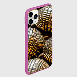 Чехол iPhone 11 Pro матовый Панцири броненосцев, цвет: 3D-фиолетовый — фото 2