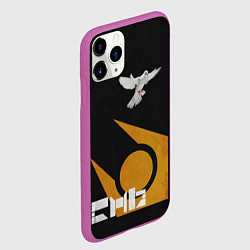 Чехол iPhone 11 Pro матовый Город 17 - граффити, цвет: 3D-фиолетовый — фото 2