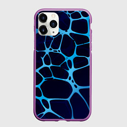 Чехол iPhone 11 Pro матовый Aqua - абстракция, цвет: 3D-фиолетовый