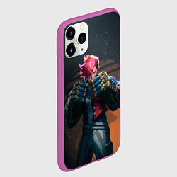 Чехол iPhone 11 Pro матовый Вай в силовых перчатках Аркейн, цвет: 3D-фиолетовый — фото 2