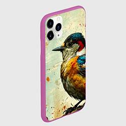 Чехол iPhone 11 Pro матовый Кукушка, цвет: 3D-фиолетовый — фото 2