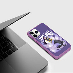 Чехол iPhone 11 Pro матовый Джинши - Монолог фармацевта, цвет: 3D-фиолетовый — фото 2