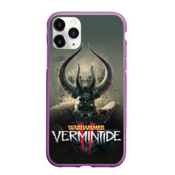 Чехол iPhone 11 Pro матовый Warhammer - Vermintide 2, цвет: 3D-фиолетовый