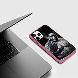 Чехол iPhone 11 Pro матовый Ma Dong Seok - yakudza, цвет: 3D-малиновый — фото 2