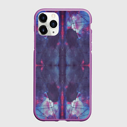 Чехол iPhone 11 Pro матовый Космическая паутина, цвет: 3D-фиолетовый