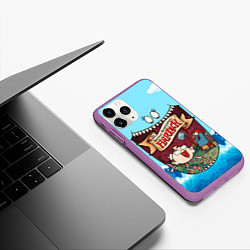 Чехол iPhone 11 Pro матовый The marvelous misadventures of Flapjack, цвет: 3D-фиолетовый — фото 2