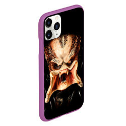 Чехол iPhone 11 Pro матовый Predator - хищник, цвет: 3D-фиолетовый — фото 2