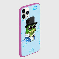 Чехол iPhone 11 Pro матовый Pepe в шляпе, цвет: 3D-фиолетовый — фото 2