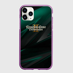 Чехол iPhone 11 Pro матовый Kingdom Come Deliverance 2 green black, цвет: 3D-фиолетовый