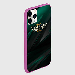 Чехол iPhone 11 Pro матовый Kingdom Come Deliverance 2 green black, цвет: 3D-фиолетовый — фото 2