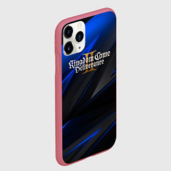 Чехол iPhone 11 Pro матовый Kingdom Come Deliverance 2 black blue, цвет: 3D-малиновый — фото 2