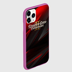 Чехол iPhone 11 Pro матовый Kingdom Come Deliverance 2 red black, цвет: 3D-фиолетовый — фото 2