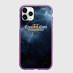 Чехол iPhone 11 Pro матовый Kingdom Come Deliverance 2 blue sky, цвет: 3D-фиолетовый